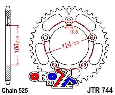 REAR SPROCKET JTR744.39 JT
