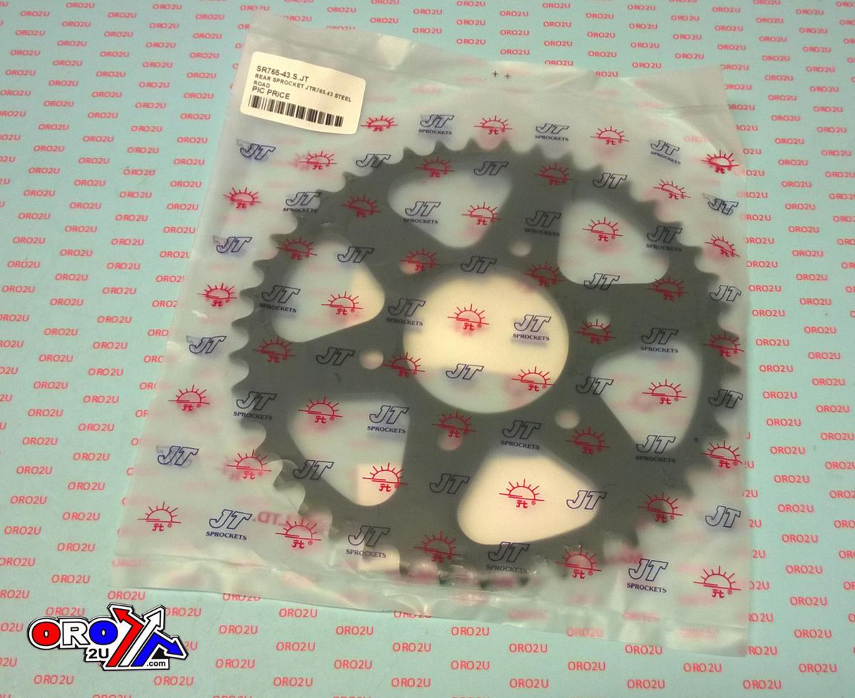 REAR SPROCKET JTR765.43 STEEL, ROAD