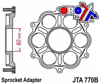 DUCATI CARRIER ALLOY JTA770B, 7075-T6 Aluminium Alloy
