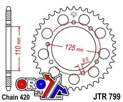 REAR SPROCKET JTR799.50 JT 420
