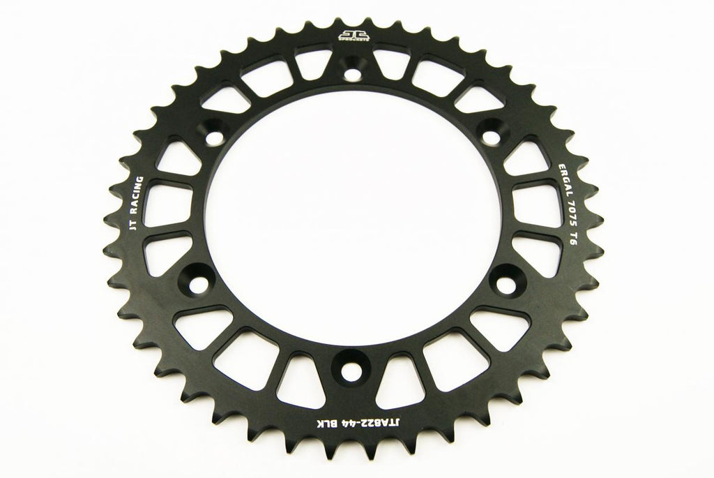 REAR SPROCKET ALLOY BLACK 822, JTA822.44BLK 7075-T6 Aluminium