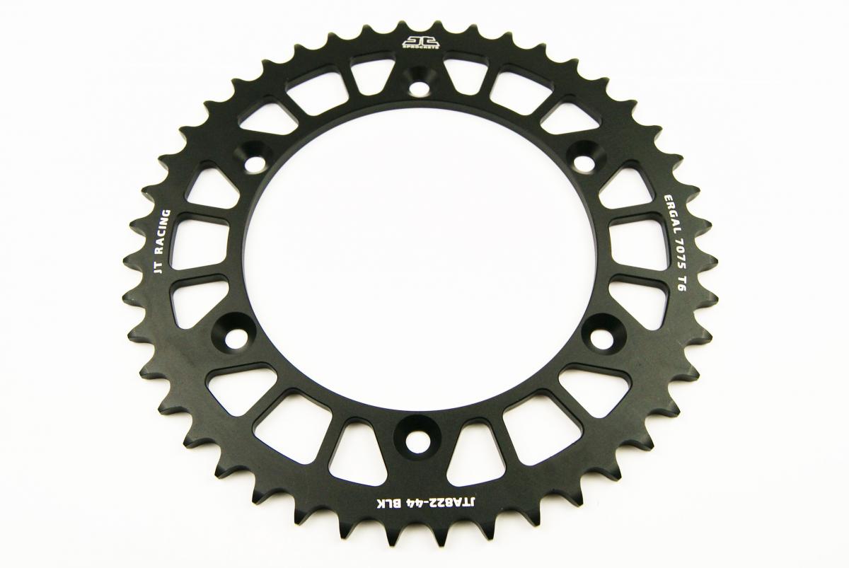 REAR SPROCKET ALLOY BLACK 822, JTA822.44BLK 7075-T6 Aluminium