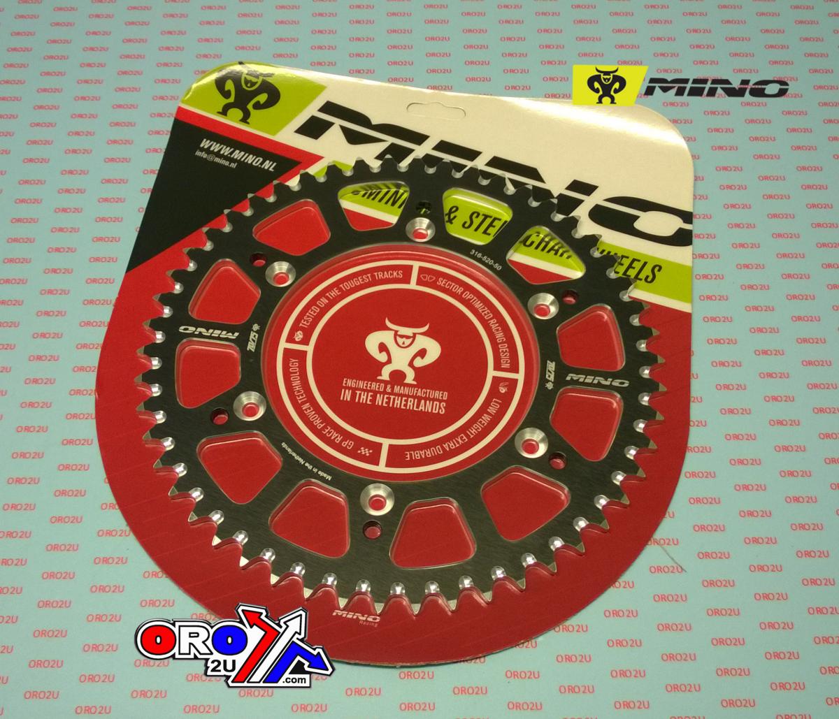 MINO REAR SPROCKET ALLOY BLACK 822, 25-316.520.50