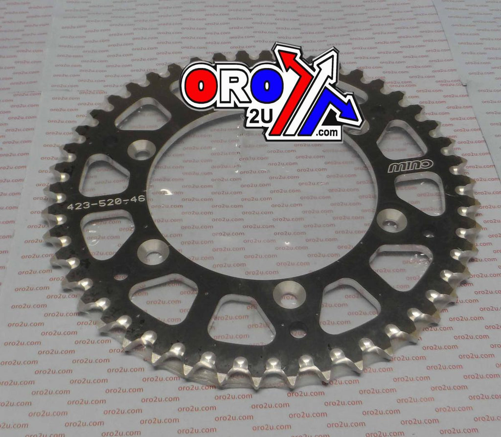 MINO REAR SPROCKET ALLOY BLACK 808, 25-423-520-46