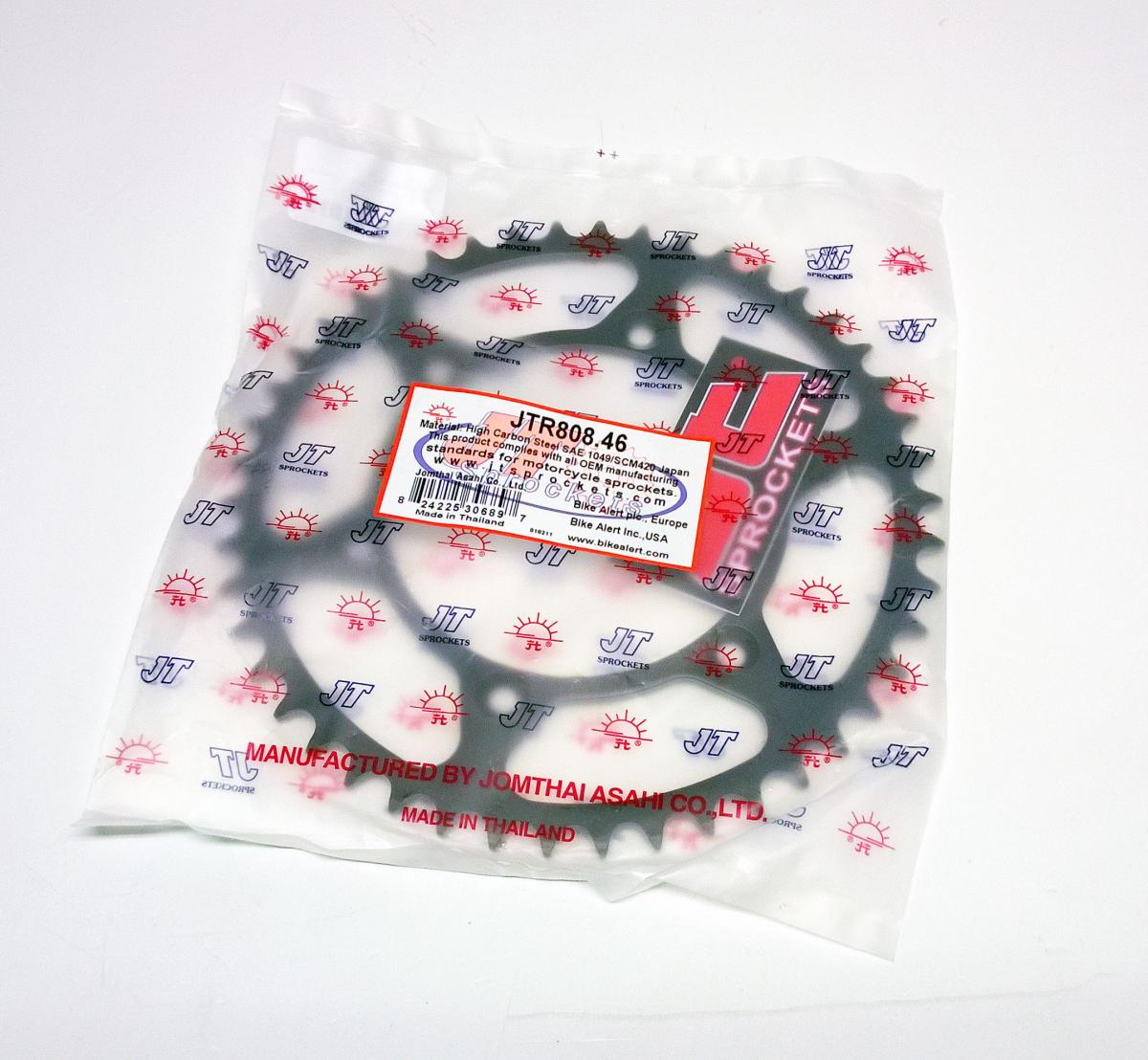 REAR SPROCKET STEEL JTR808.46 BLACK