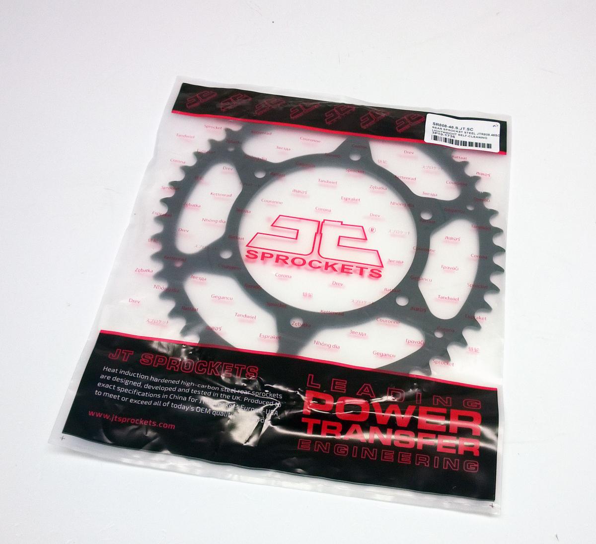 REAR SPROCKET STEEL JTR808.48SC, LIGHTWEIGHT SELF-CLEANING