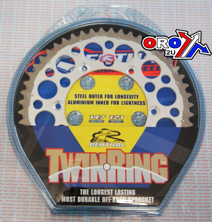 REAR SPROCKET TWINRING SUZ, RENTHAL 1230-520-52GPSI