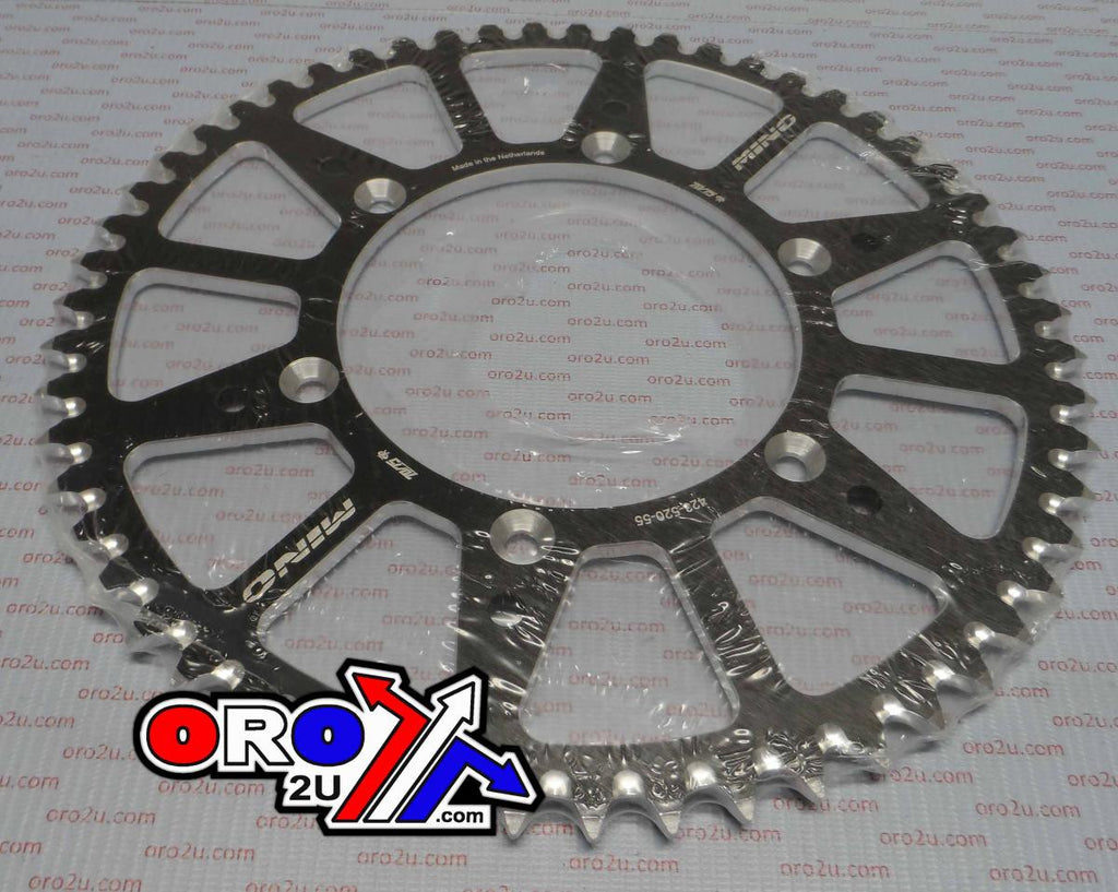 MINO REAR SPROCKET 808-55 BLACK, 25-423-520-55