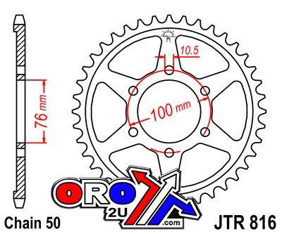 REAR SPROCKET JTR816.44 JT