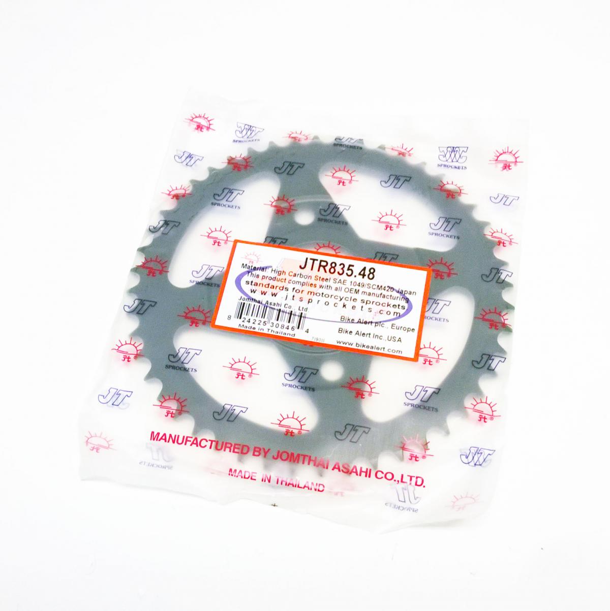 REAR SPROCKET JTR835.48 JT 428 BLACK