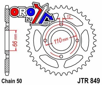 REAR SPROKCET JTR849.38 JT 530