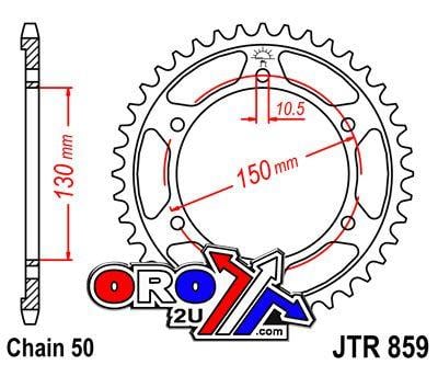 REAR SPROCKET JTR859.47 JT SILVER