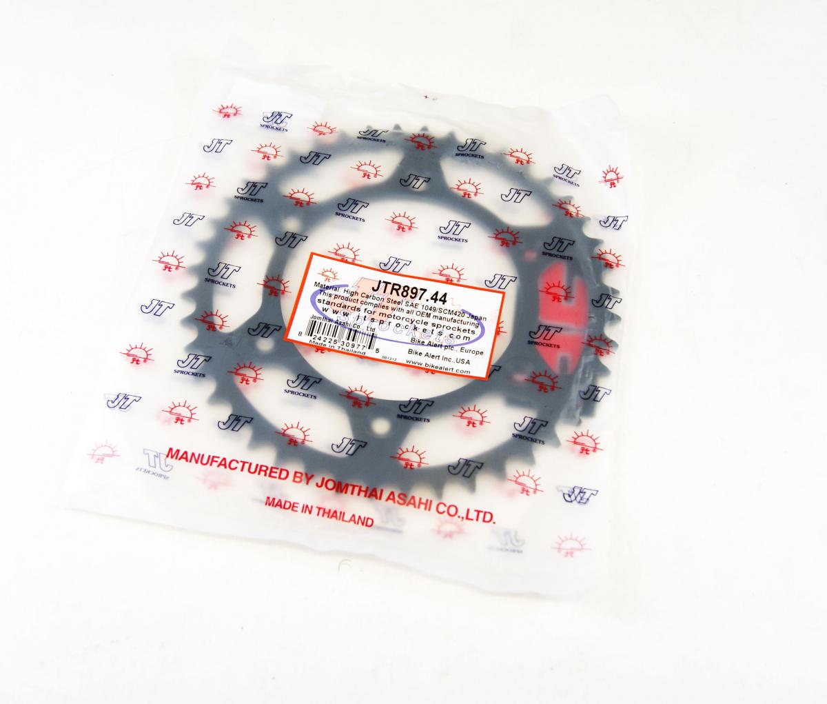 REAR SPROCKET STEEL JTR897 JT BLACK JTR897.44, SR897-44