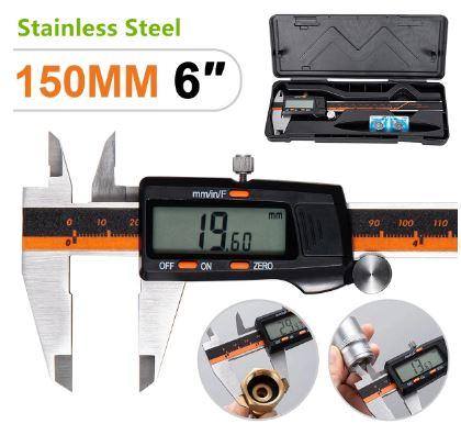 DIGITAL VERNIER CALIPER WITH LCD DISPLAY WITH INCH MM FRACTION CONVERSION 0.0005 ACCURACY