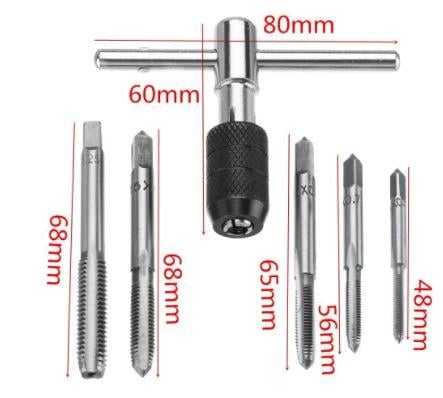 TAP WRENCH & TAP KIT 3-8mm