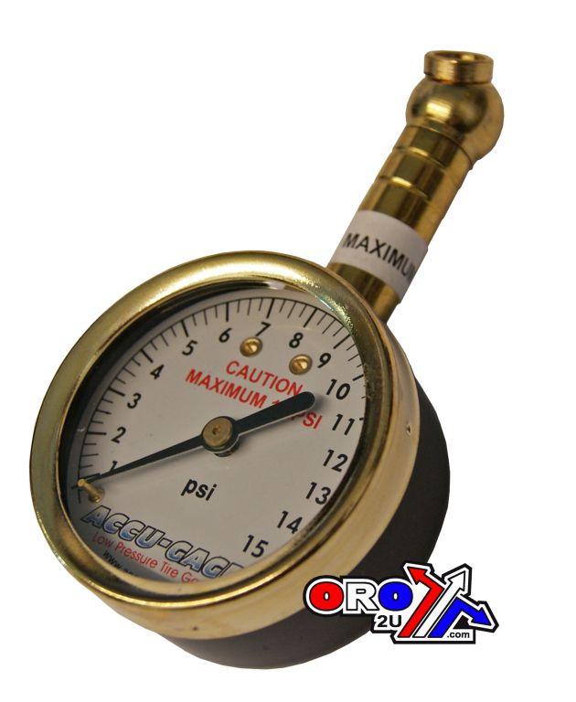 TYRE PRESSURE GAUGE 15 PSI, ACCU-GAGE 15XGA