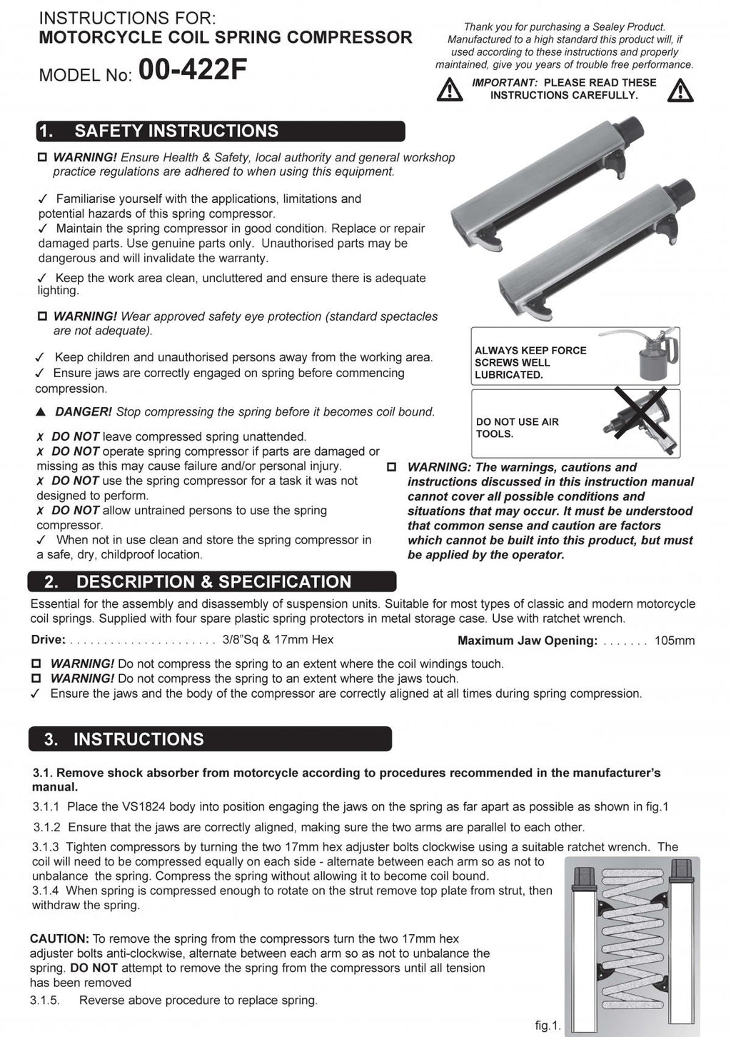 HD COIL SPRING COMPRESSOR