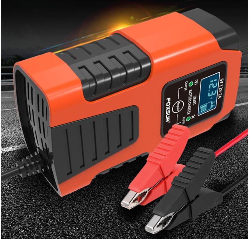 BATTERY CHARGER 12V / 6V 2A, REPAIR MODE RE-ENERGISE BATTERIES