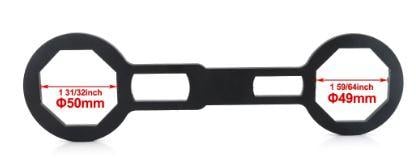 FORK CAP SUSPENSION WRENCH SPANNER 49mm 50mm 4-IN-1 TOOL