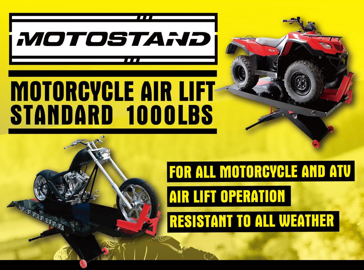 HEAVY DUTY 700KG LIFT MOTORCYCLE ATV WORKSHOP AIR LIFT