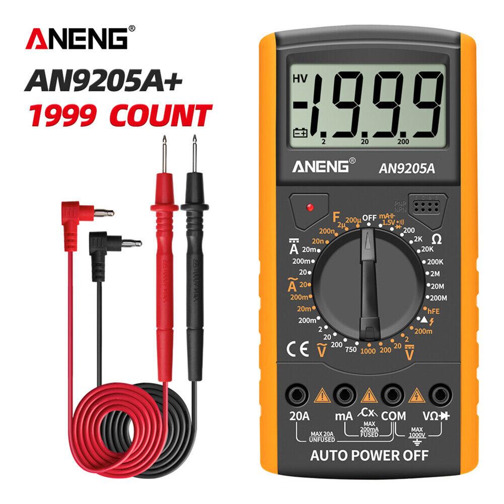 Digital Multimeter 3 1/2 LCD Display, Voltmeter Ammeter Resistance Tester