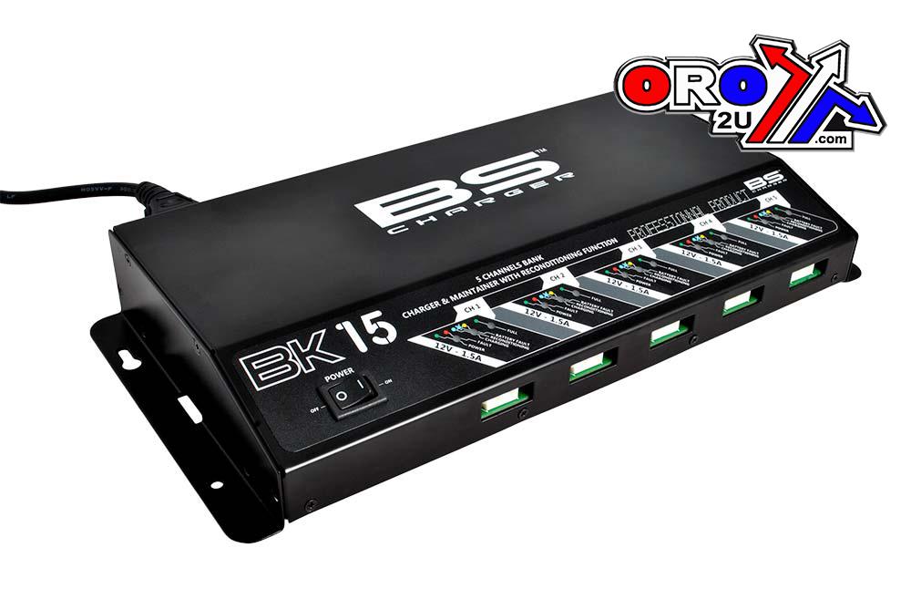 BATTERY CHARGER 12V 5 x 1.5A, 5 BANK CHARGER, 700534, BS-BK15, !!! *** EU SOCKET *** !!!