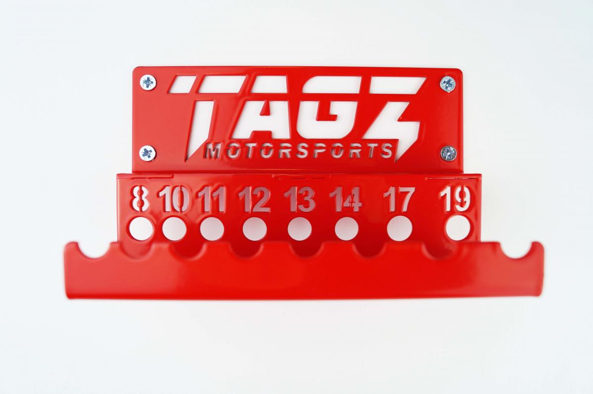 TAGZ ORGANISER T-BAR RACK RED, FITS UP TO 8 T-BARS