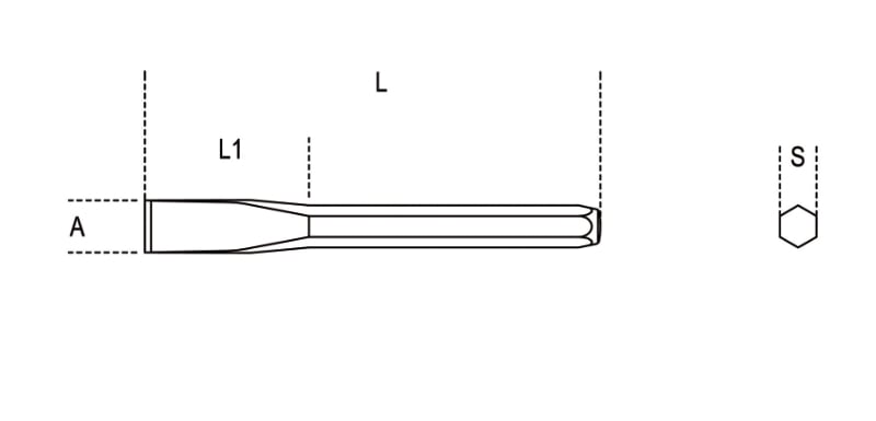 Flat Chisel 175mm - Beta Tools 34 175