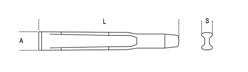 Ribbed Flat Chisel 150mm - Beta Tools 35 150