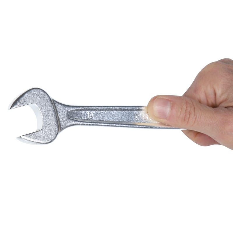 Combination Spanner Wrench Open Offset Ring Ends Chrome-Plated 7mm - Beta Tools 42 7