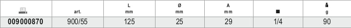 Reversible Ratchet, 1/4 Drive, 48 Teeth, 125mm Length - Beta Tools 900/55