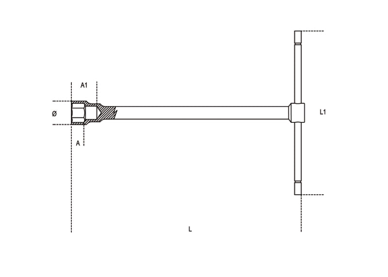 T-Handle Hexagon Socket Wrench 9mm - Beta Tools 950 9