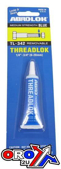 BLUE THREADLOK 6ml. TUBE TL-34 ABRO-TL-342