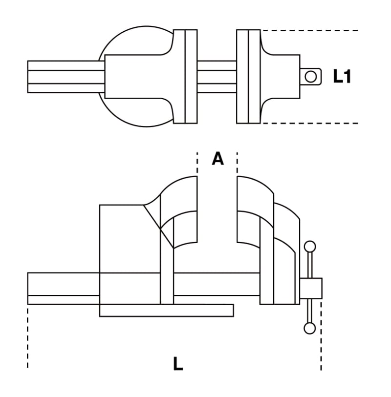 Parallel Bench Vice 150mm Jaws - Beta Tools 1599P 150