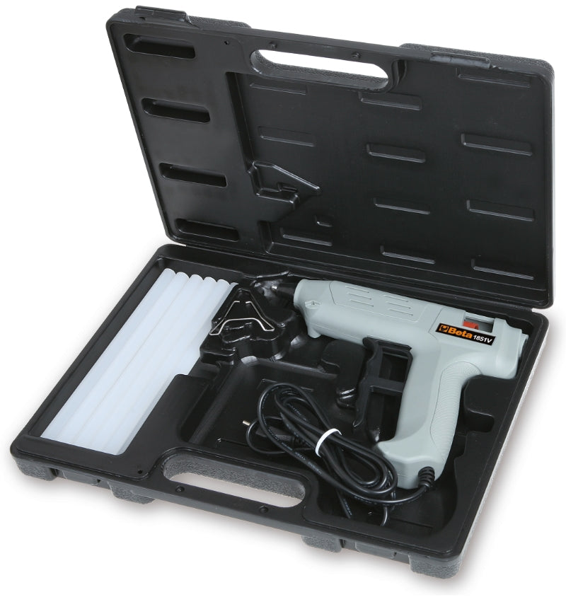 Hot Glue Gun with 12 Thermofusible Glue Sticks 11mm - 12mm - Beta Tools 1851VK