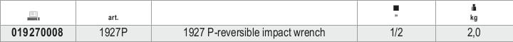 Reversible Impact Wrench 1/2 Composite Material 1750Nm - Beta Tools 1927P
