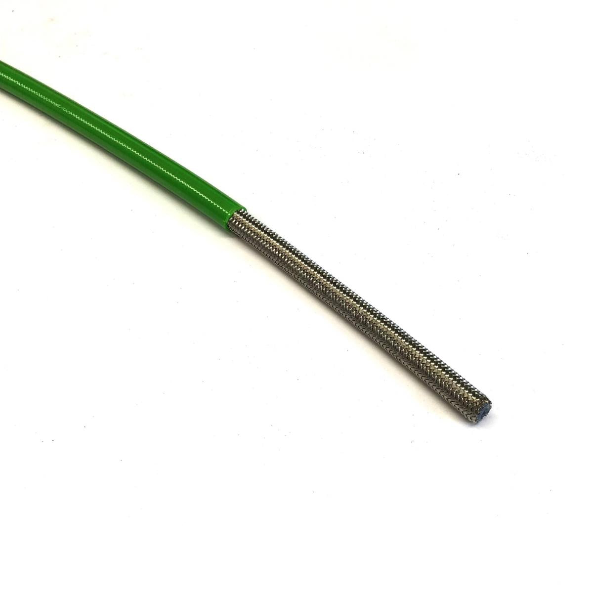 KX GREEN HOSE 5 METER 600-03, STAINLESS STEEL BRAIDED HOSE, 600-03GN / PTFE / PVC COVERED, BUILDALINE