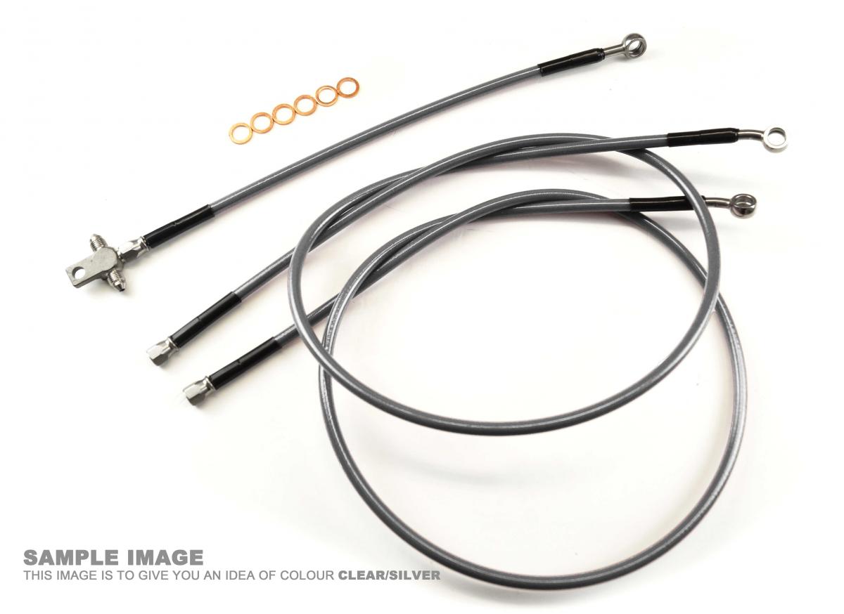 HOSE FRONT BRAKE SET/3 +4 SIL