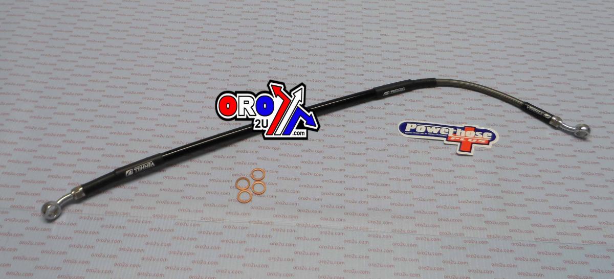 HOSE REAR BRAKE SILVER / BLK, VENHILL H02-2-039/P-CL