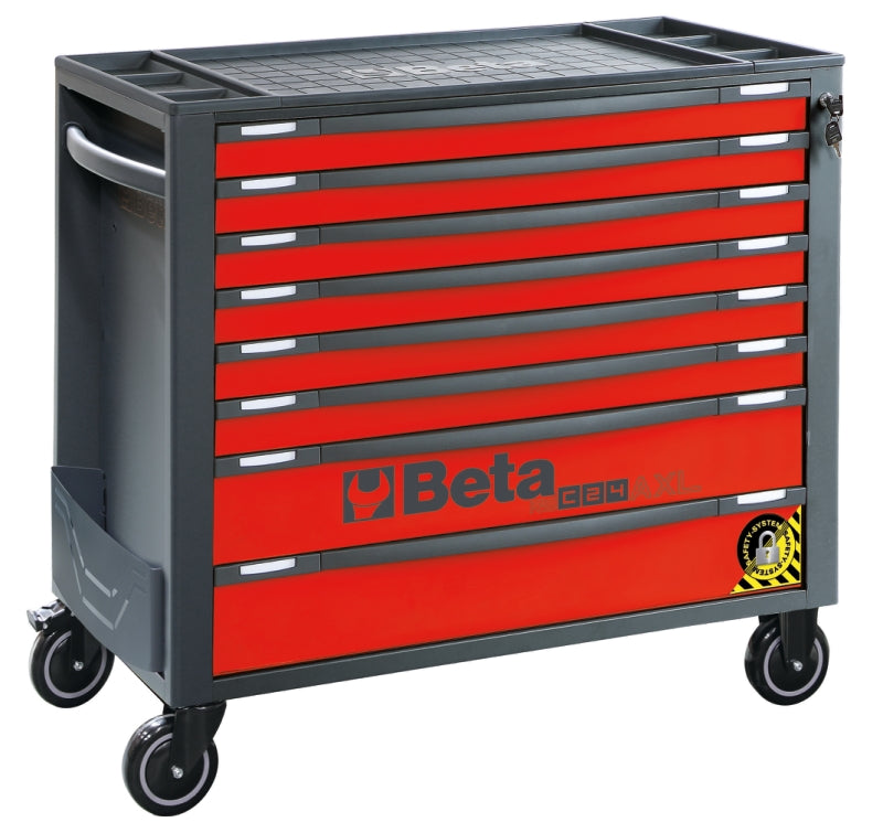 Mobile Roller Cab 8 Drawers Anti-Tilt System Long Model 1000kg Capacity - Beta Tools RSC24AXL/8-O