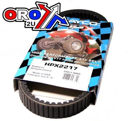 DRIVE BELT DAYCO HPX2217 ARCTIC CAT, KAWASAKI, BRUTE FORCE, PRAIRIE, SUZUKI LT-V700F