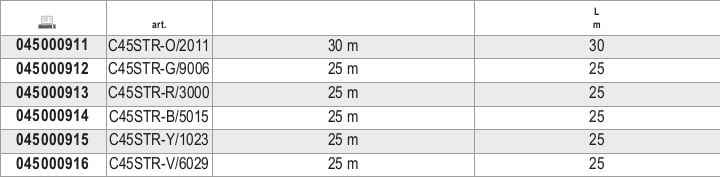 Coloured Adhesive Tape for Customizing Workshop Equipment C45PRO 25m - BetaC45PRO C45STR-B/5015