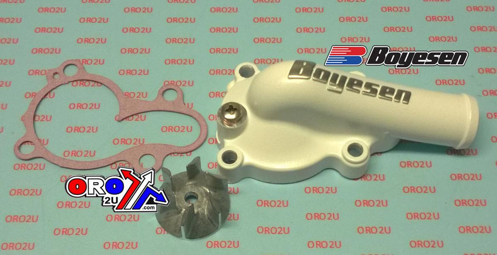 WATER PUMP COVER 16-18 KX450F, Supercooler BOYESEN WPK-18AW, WHITE