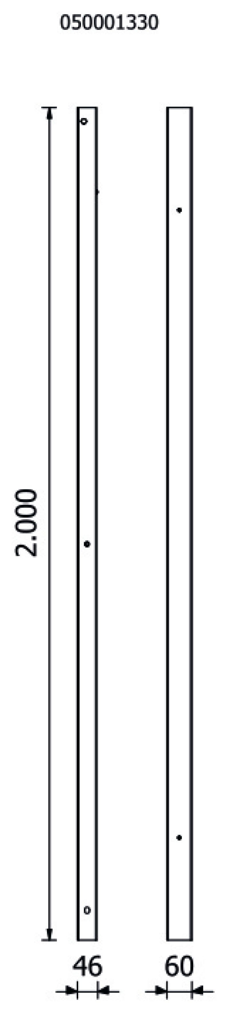Pair of Right/Left Uprights for RSC50 - BetaRSC50 RSC50 P/2MDX-SX
