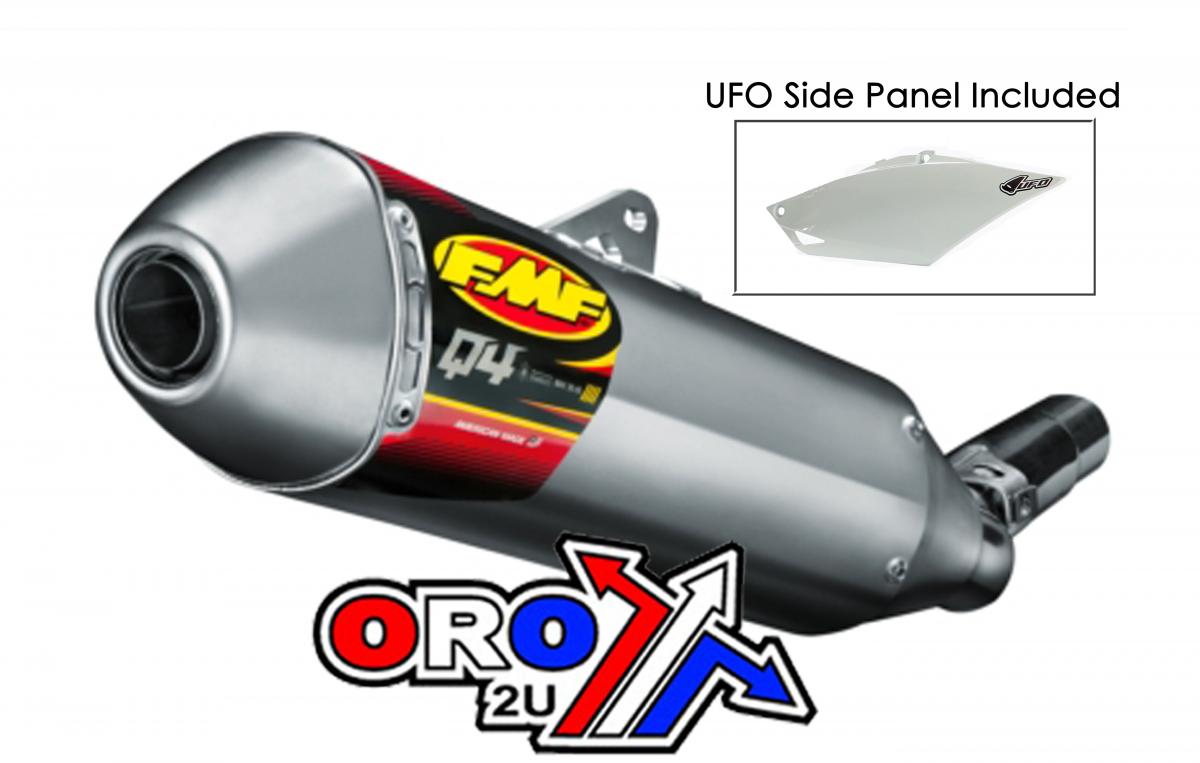 14-17 CRF250R Q4 HEX FMF, SILENCER + LEFT SIDE PANEL, 041522 EXHAUST