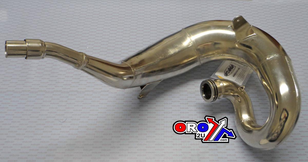 01-02 KX250 GNARLY FRONT PIPE, FMF 022007 EXHAUST NICKEL