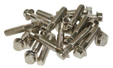 M8 x 45mm FLANGE BOLT, PACK OF 20, 10mm HEX