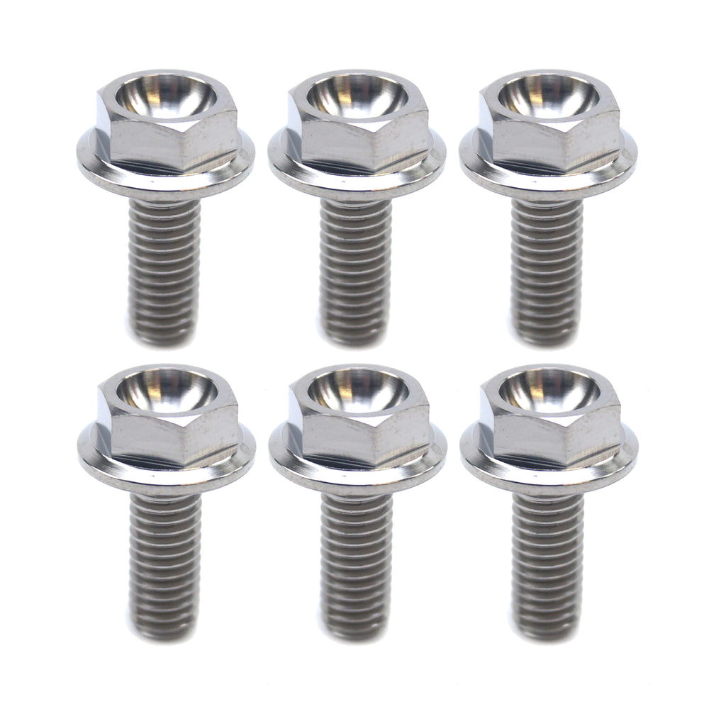 BOLT DISC YAMAHA REAR KIT/6, TITANIUM / / M6, 90109-065G4-00 / 90105-06109-00