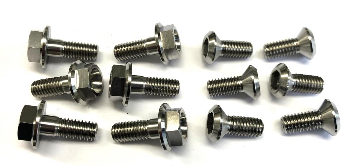 BOLT DISC YAMAHA FRONT & REAR, TITANIUM / / M6, 90149-06327-00 / 90151-06080-00, 90109-065G4-00 / 90105-06109-00
