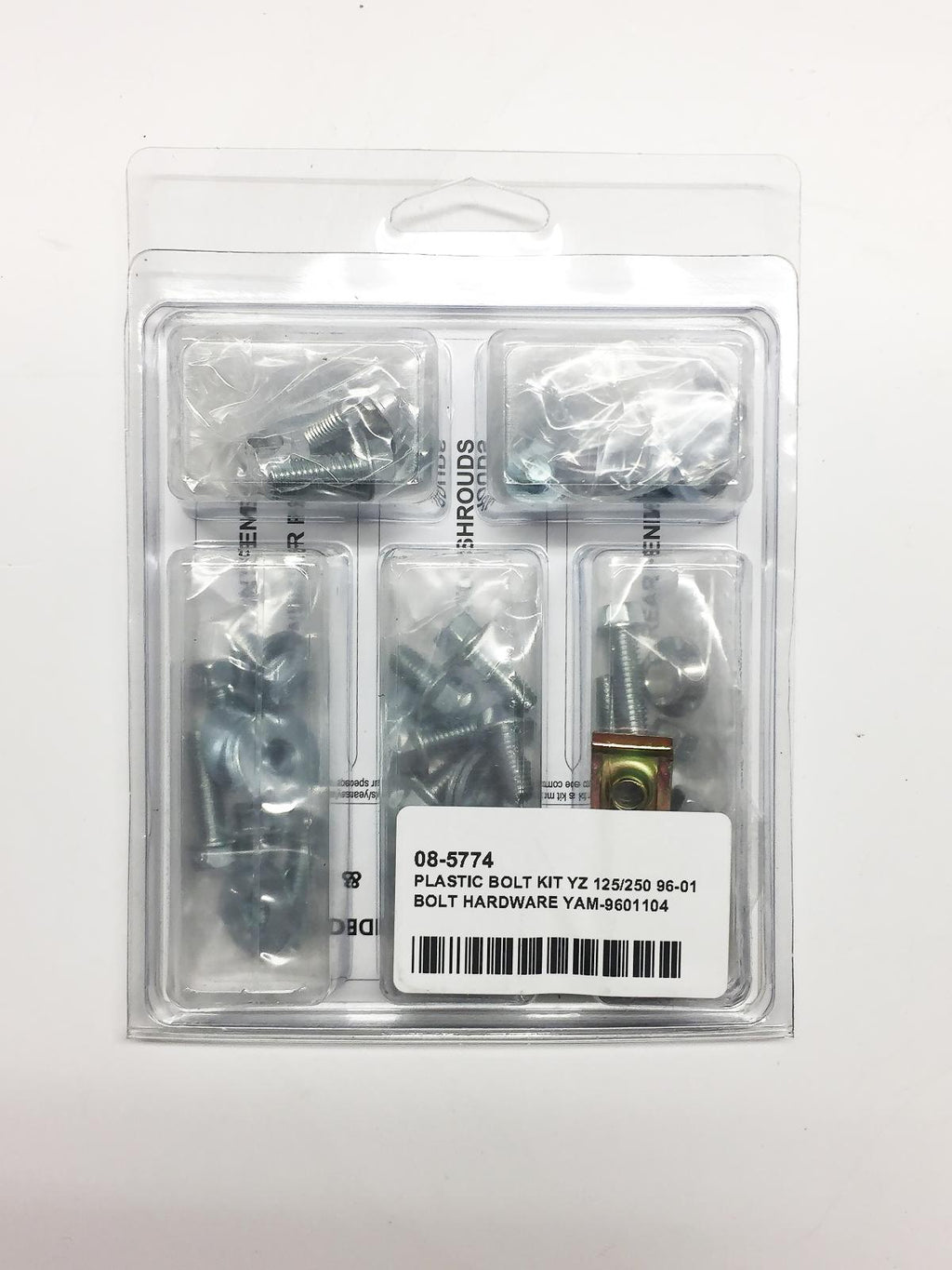 PLASTIC BOLT KIT YZ 125/250 96-01, BOLT HARDWARE YAM-9601104